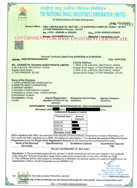 Certificate 1