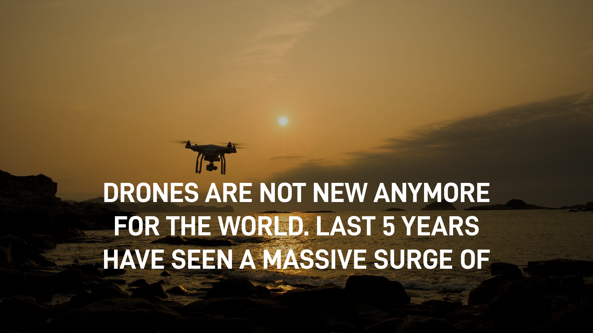 a massive surge of news on drones and drone startups